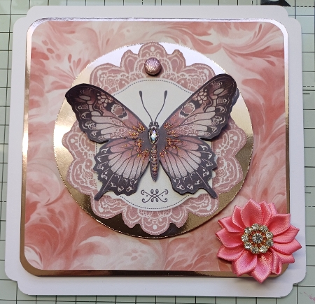 Red Background Card Toppers by Michelle Sharpe