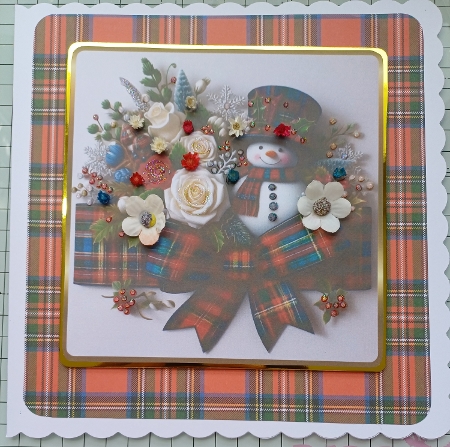 snowman and tartan by Michelle Sharpe