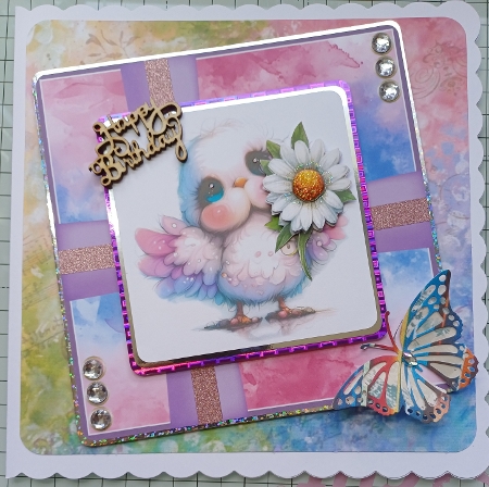 My Whimsy Bird Card Front 6x6 by Michelle Sharpe