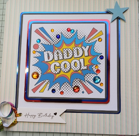 Daddy Cool Card Front Kit-3 by Michelle Sharpe