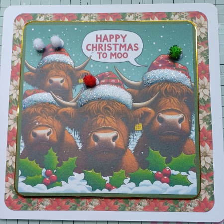 Happy christmas to moo Highland coos by Michelle Sharpe