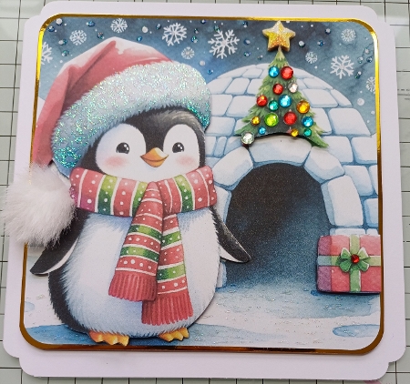 6x6 Christmas Penguins 2 by Michelle Sharpe