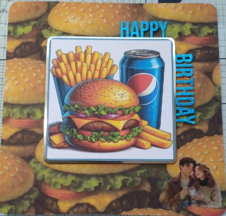 Backing Paper – Food – Hamburgers by Michelle Sharpe