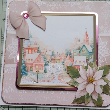 Christmas Scenes Pink 2 by Michelle Sharpe