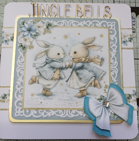 Soft Blue Christmas Multi Topper 7x7 inch Kit by Michelle Sharpe