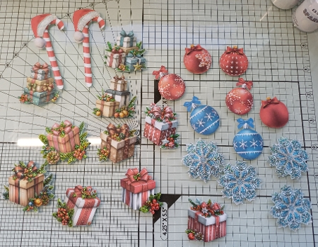CHRISTMAS EMBELLISHMENTS sheet 2 by Michelle Sharpe
