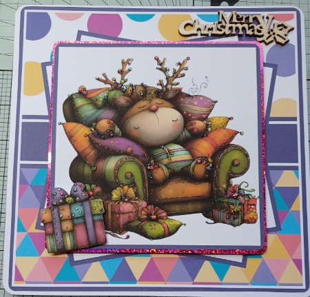 Quirky Reindeer #1 Mini Kit 8x8 by Michelle Sharpe