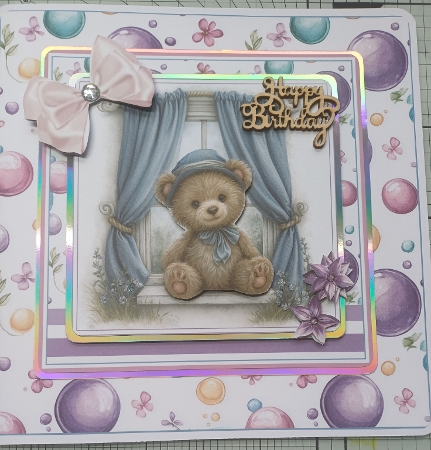 Windowsill Teddy by Michelle Sharpe