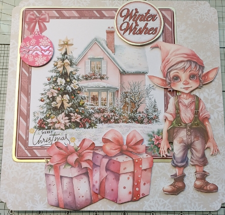 Pink Christmas Topper02 by Michelle Sharpe