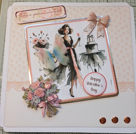 8x8 Valentines Hearts & Lace Card Fronts 1-10 in JPEG by Michelle Sharpe