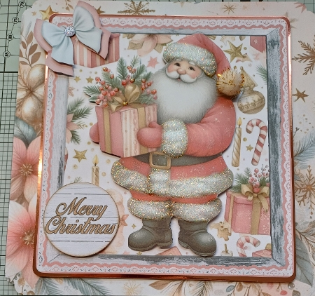 Pink Santas by Michelle Sharpe