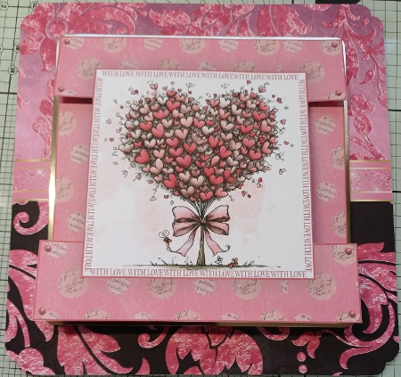 Valentine Love Cut-out Front Card Mini Kit 2 by Michelle Sharpe