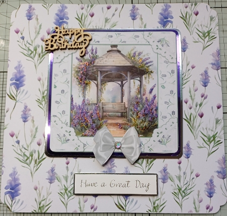 Lavender Garden 3 6x6 by Michelle Sharpe