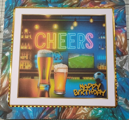 neon lights cheers footie by Michelle Sharpe