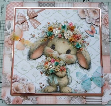Floral Easter Bunny by Michelle Sharpe