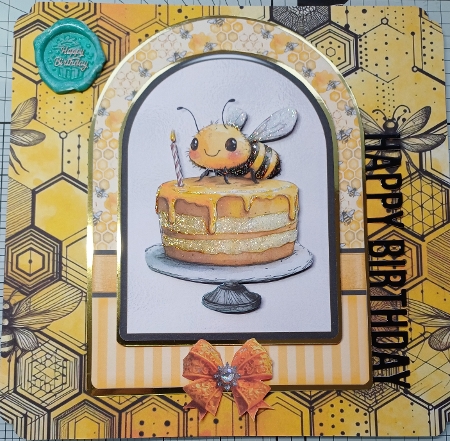Birthday Cake Cut And Fold Card Kit-7 by Michelle Sharpe