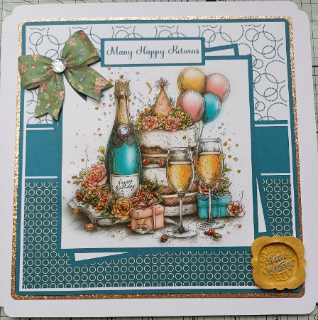Happy Birthday #3 Mini Kit 7x7 (4) Plus Bonus *Customer Request* by Michelle Sharpe