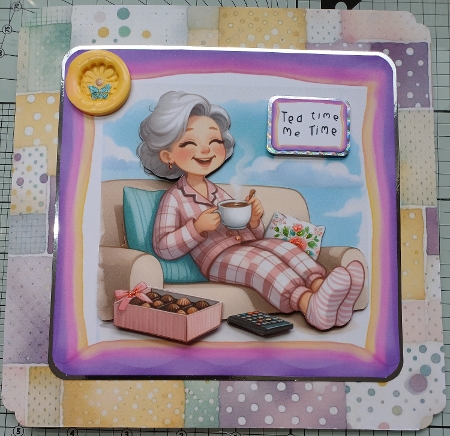 Tea Time - Me Time - Decoupage by Michelle Sharpe