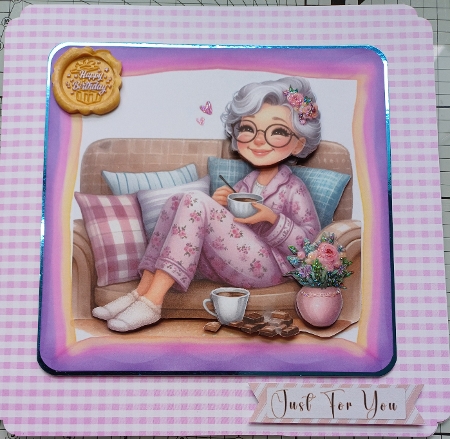 Couch-Chocolate-Content - Decoupage by Michelle Sharpe