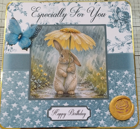 Rainy Day Daisy Rabbit by Michelle Sharpe