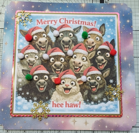 donkey christmas by Michelle Sharpe