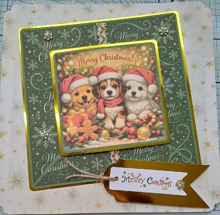 christmas santa paws pups by Michelle Sharpe