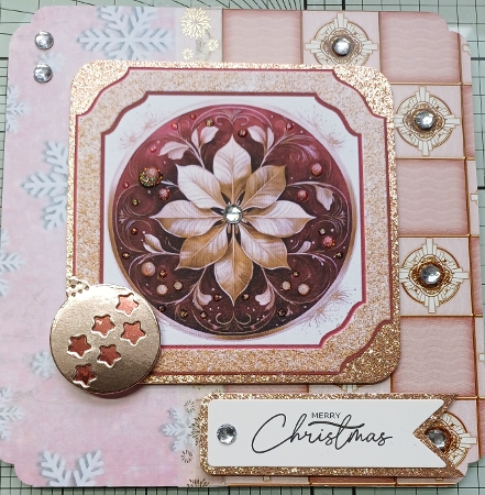 Burgundy Christmas Toppers & Sentiment Kit 1 by Michelle Sharpe