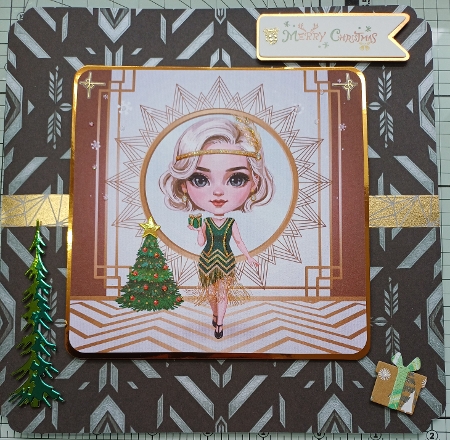 Art Deco Christmas Chibi Cuties – 10 Pages of Vintage Christmas Card Front Collection - 3 by Michelle Sharpe
