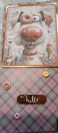 Quirky Donut Dog Mini Kit 5x7 (3) by Michelle Sharpe