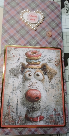 Quirky Donut Dog Mini Kit 5x7 (3) by Michelle Sharpe
