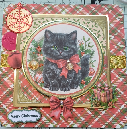 Claws for Christmas 3 6x6 by Michelle Sharpe
