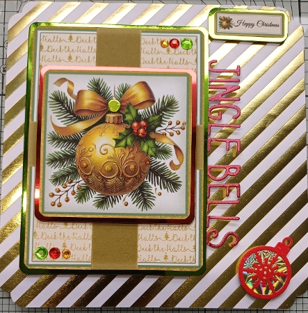 Deck the Halls 2 Card Fronts & Sentiments - 6x6 & 5x7 by Michelle Sharpe