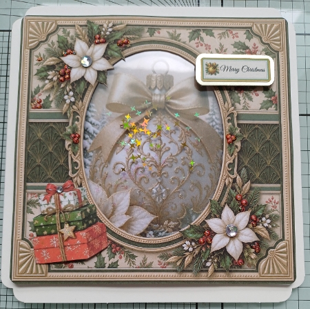 8x8 Art Deco Robin Blank Insert  by Michelle Sharpe