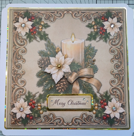 Quick Card Vintage Candle  7x7  by Michelle Sharpe