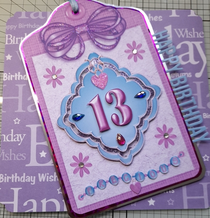 Precious 13 Tag Card Front by Michelle Sharpe