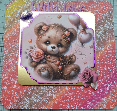 Rainbow Glitter A4 Background by Michelle Sharpe