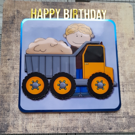 Little Boys Big Toys Quick Card by Michelle Sharpe
