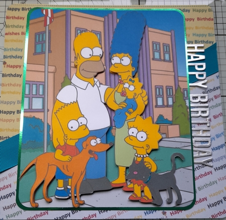 The Simpsons 2 A5 Quick Card by Michelle Sharpe