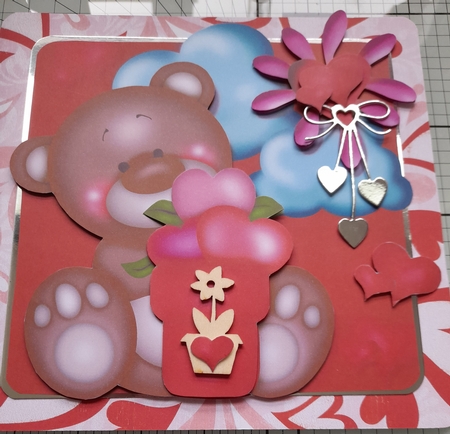 A Beary Valentine Card Front Mini Kit. 2 by Michelle Sharpe