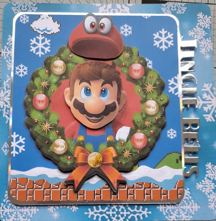 Super Mario Christmas Step By Step Card by Michelle Sharpe