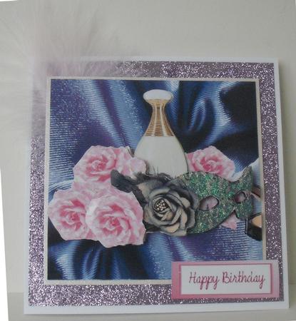 Pink Roses on Satin by Michelle Sharpe