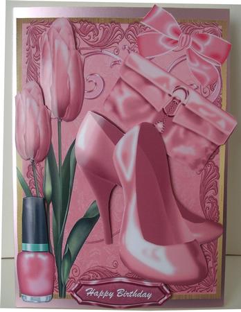 Lovely Pink Shoes and Tulips by Michelle Sharpe