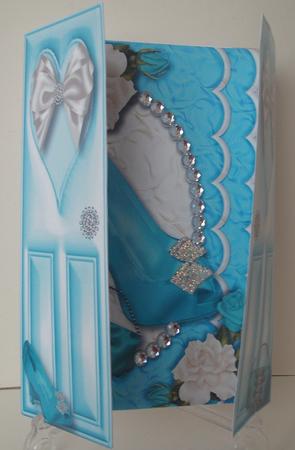 Turquiose Shoes and Roses Gatefold by Michelle Sharpe