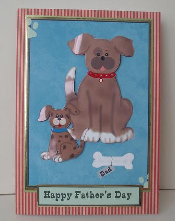Daddy Dog and Son by Michelle Sharpe