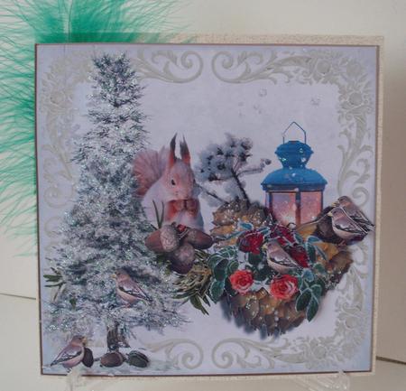 Nature's Christmas Card Topper & Decouapge by Michelle Sharpe