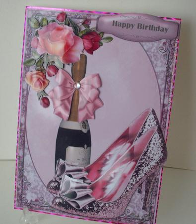 Lovely Pink Shoes and Bubbly by Michelle Sharpe