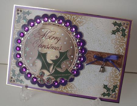 Merry Christmas Rectangle Card Front 6 by Michelle Sharpe