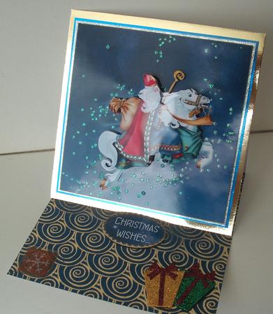 Santa Riding High by Michelle Sharpe