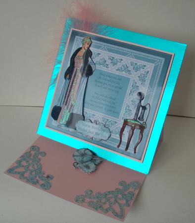 Just for You 8 x 8ins Card Front by Michelle Sharpe