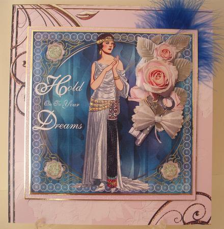 Hold Onto Your Dreams Card Topper & Decoupage by Michelle Sharpe